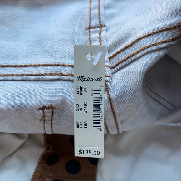 Madewell 10” High Rise Skinny Polka Dot Jeans - Picture 11 of 11